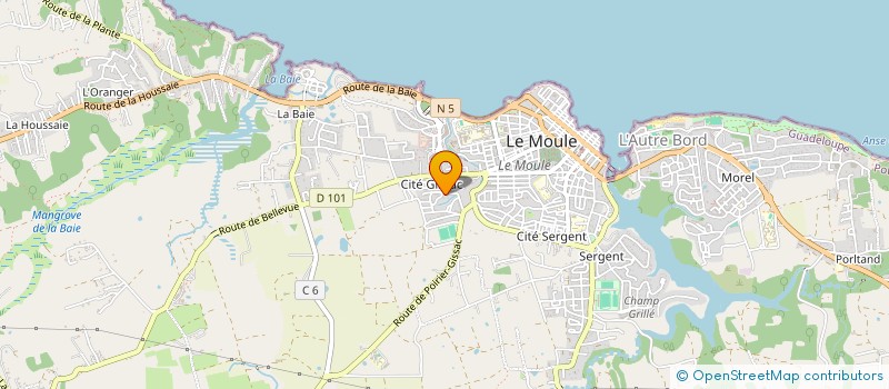 localisation de l'entreprise MADAME CECILE MBIDA à LE MOULE