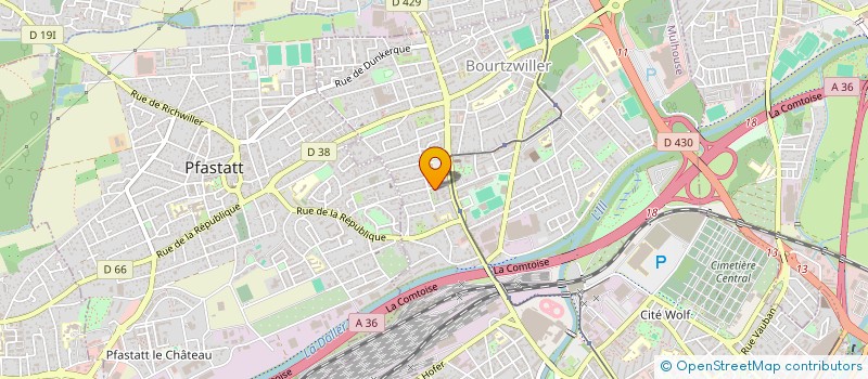 localisation de l'entreprise MADAME CECILE MELCHIORRE  MULHOUSE