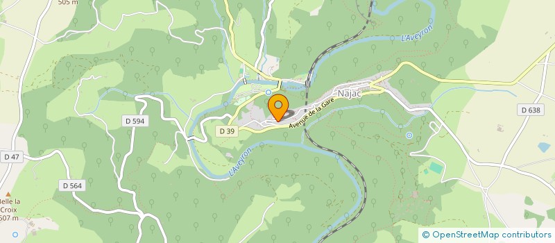 localisation de l'entreprise MADAME CECILE MERIOT à NAJAC