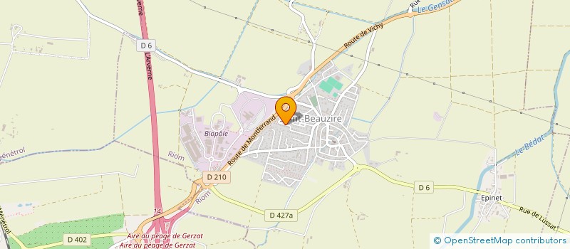 localisation de l'entreprise MADAME CECILE MERLE à SAINT-BEAUZIRE