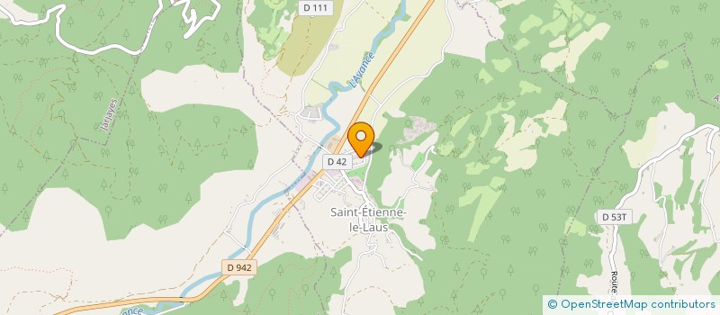 localisation de l'entreprise MADAME CECILE MERLETTE  SAINT-ETIENNE-LE-LAUS