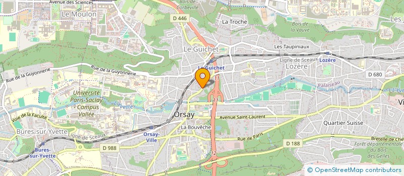 localisation de l'entreprise MADAME CECILE MERRER  ORSAY