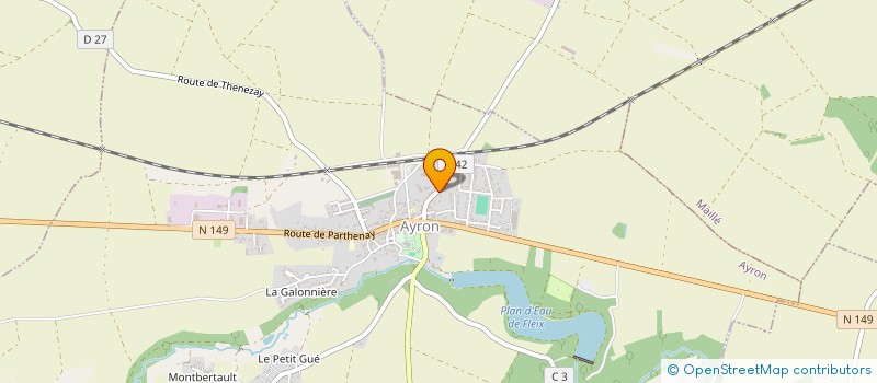 localisation de l'entreprise MADAME CECILE MEUNIER  AYRON