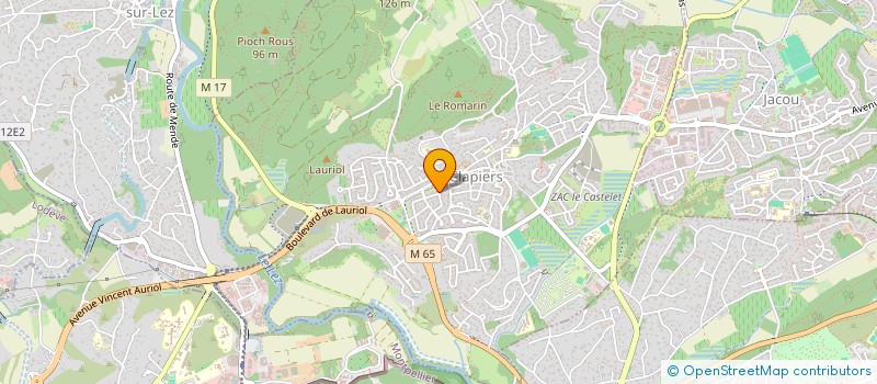 localisation de l'entreprise MADAME CECILE MEUNIER  CLAPIERS