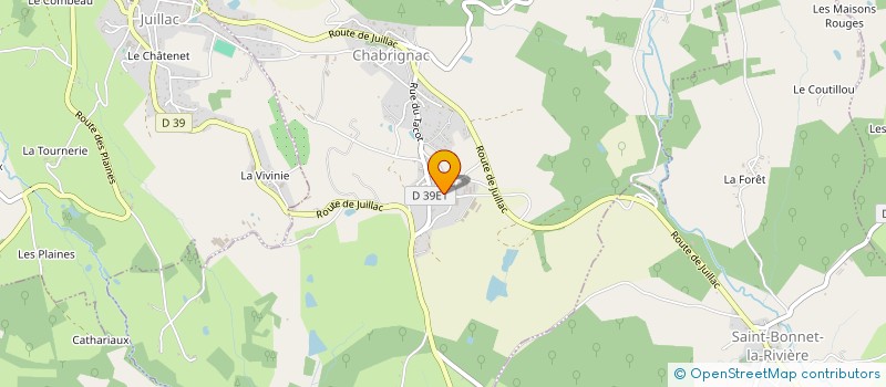 localisation de l'entreprise MADAME CECILE MICHAUD  JUILLAC