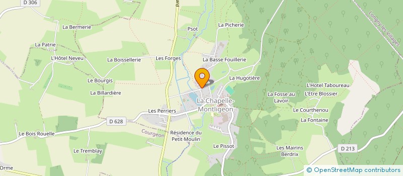 localisation de l'entreprise MADAME CECILE MILET à LA CHAPELLE-MONTLIGEON