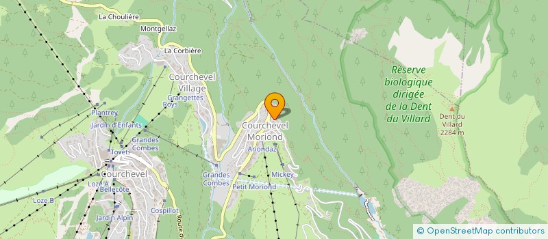 localisation de l'entreprise MADAME CECILE MILLOUR à COURCHEVEL