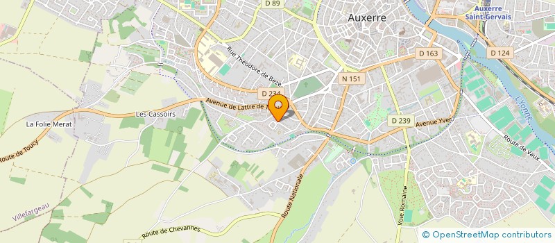 localisation de l'entreprise MADAME CECILE MILOT à AUXERRE