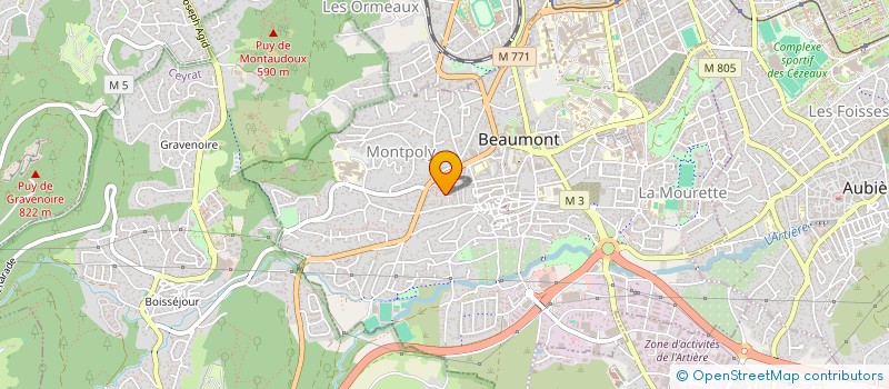 localisation de l'entreprise MADAME CECILE MIOLANNE  BEAUMONT