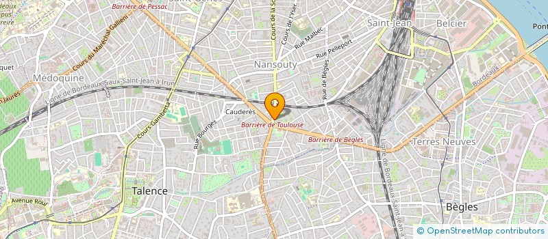 localisation de l'entreprise MADAME CECILE MIQUAU-BORDAS  BORDEAUX