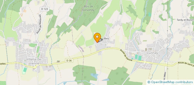 localisation de l'entreprise MADAME CECILE MIRABEL  LUZINAY