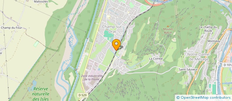 localisation de l'entreprise MADAME CECILE MISTRETTA  CHAMP-SUR-DRAC