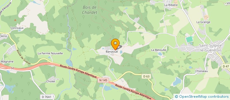 localisation de l'entreprise MADAME CECILE MOAL à SAINT-SULPICE-LE-GUERETOIS