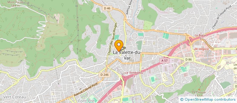 localisation de l'entreprise MADAME CECILE MONACO à LA VALETTE-DU-VAR