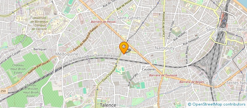 localisation de l'entreprise MADAME CECILE MONCHANY  TALENCE