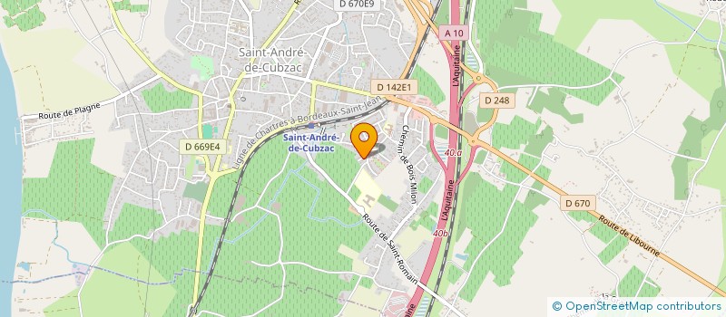 localisation de l'entreprise MADAME CECILE MONCHAUX  SAINT-ANDRE-DE-CUBZAC