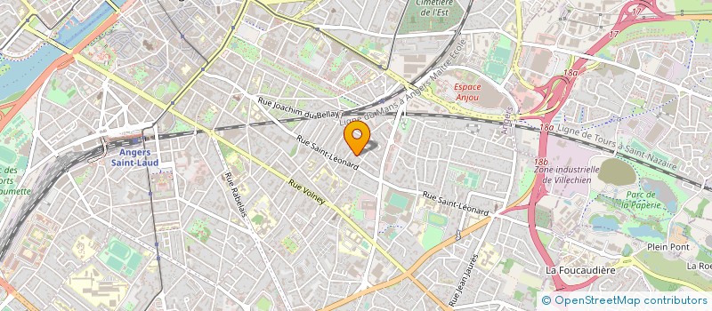 localisation de l'entreprise MADAME CECILE MONEGER à ANGERS