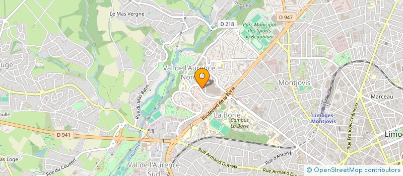 localisation de l'entreprise MADAME CECILE MONIN à LIMOGES