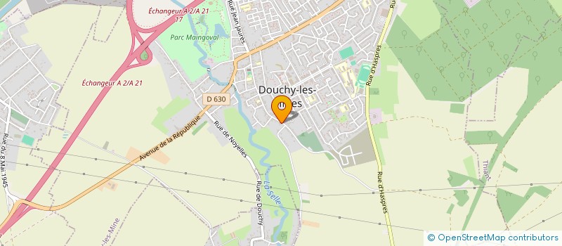 localisation de l'entreprise MADAME CECILE MOREAU à DOUCHY-LES-MINES