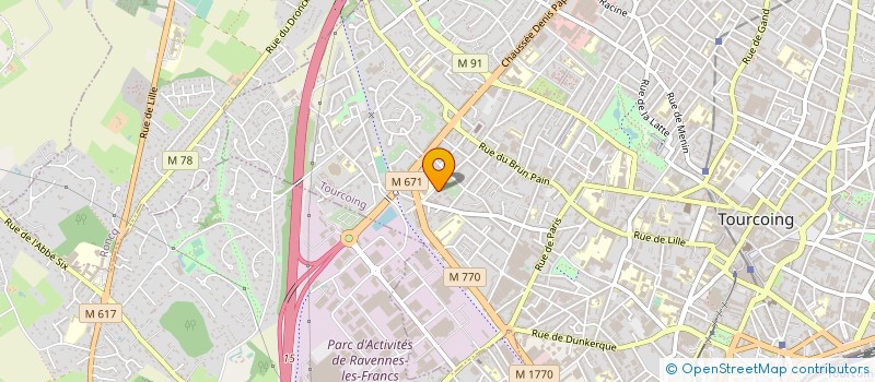 localisation de l'entreprise MADAME CECILE MOREAU  TOURCOING