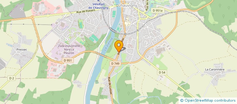 localisation de l'entreprise MADAME CECILE MORETTI à CHAUVIGNY
