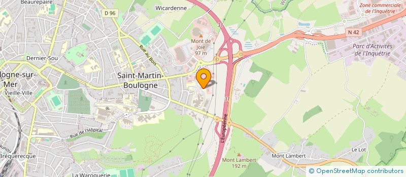 localisation de l'entreprise MADAME CECILE MORLOT  SAINT-MARTIN-BOULOGNE