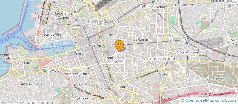 localisation de l'entreprise MADAME CECILE MOUCHEL à MARSEILLE 6EME