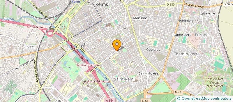 localisation de l'entreprise MADAME CECILE MOUTON  REIMS