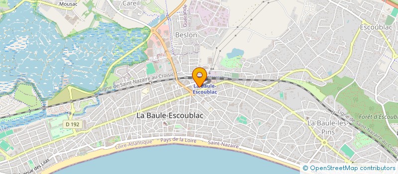 localisation de l'entreprise MADAME CECILE MOYON à LA BAULE-ESCOUBLAC