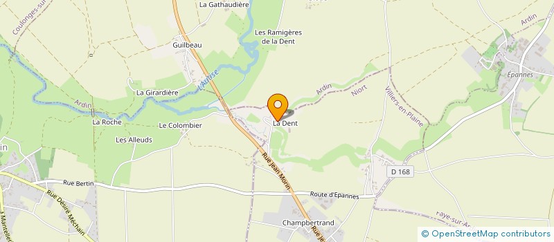 localisation de l'entreprise MADAME CECILE NEROT  VILLIERS-EN-PLAINE