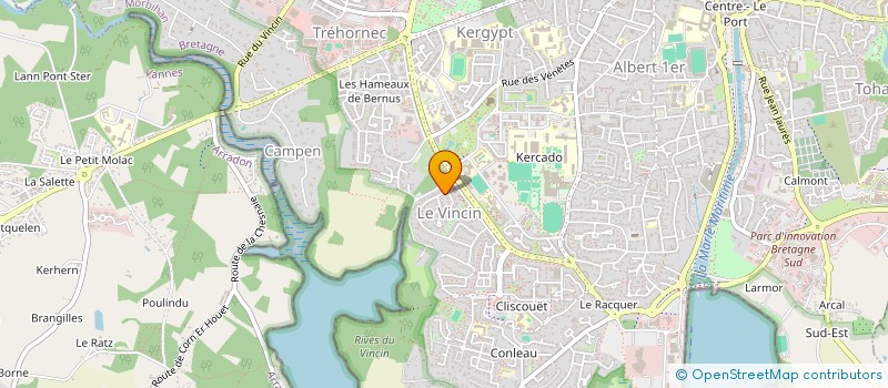 localisation de l'entreprise MADAME CECILE NIOGRET à VANNES