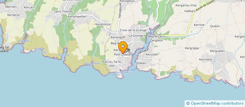 localisation de l'entreprise MADAME CECILE OLLIER  CLOHARS-CARNOET