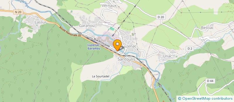 localisation de l'entreprise MADAME CECILE OLLIVIER à LUZENAC