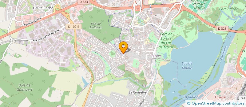 localisation de l'entreprise MADAME CECILE ORTEGA à ANGERS