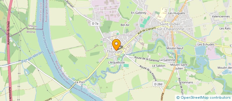 localisation de l'entreprise MADAME CECILE OSSOLA  THOISSEY