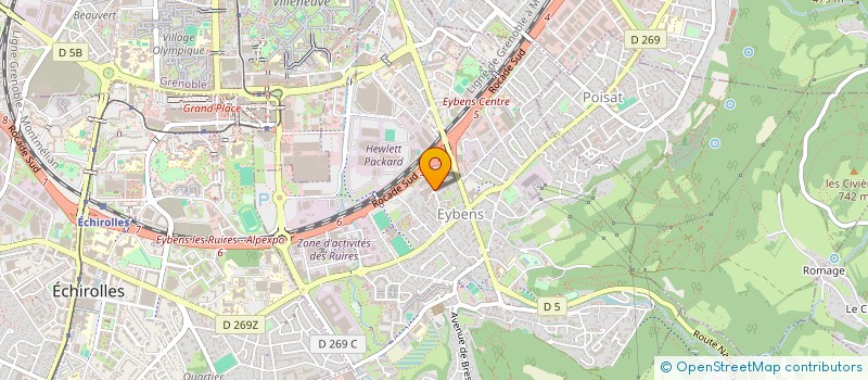 localisation de l'entreprise MADAME CECILE PACAUT  ECHIROLLES