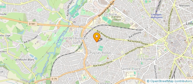localisation de l'entreprise MADAME CECILE PAGNOUX à LIMOGES