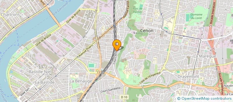 localisation de l'entreprise MADAME CECILE PAJEAU  CENON