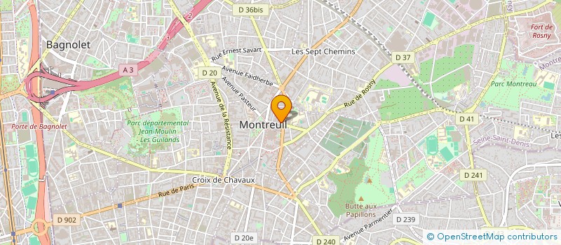 localisation de l'entreprise MADAME CECILE PANTALONI à MONTREUIL