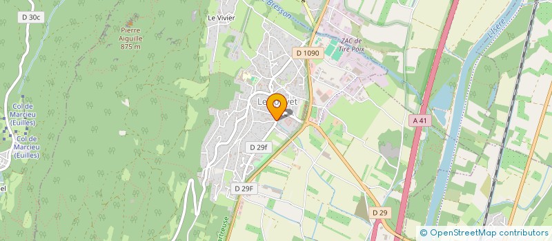 localisation de l'entreprise MADAME CECILE PARETI  LE TOUVET