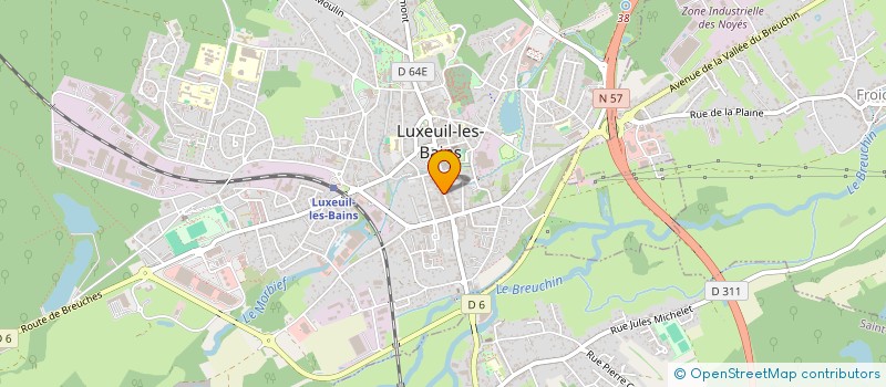 localisation de l'entreprise MADAME CECILE PARIN à LUXEUIL-LES-BAINS