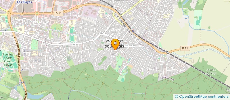 localisation de l'entreprise MADAME CECILE PASSEDOUET à LES CLAYES-SOUS-BOIS