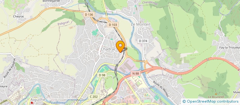 localisation de l'entreprise MADAME CECILE PEGHAIRE  CHADRAC