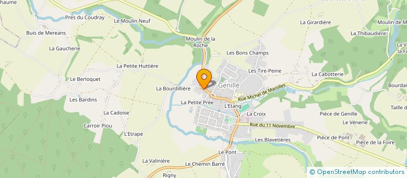 localisation de l'entreprise MADAME CECILE PEGUET à ORBIGNY