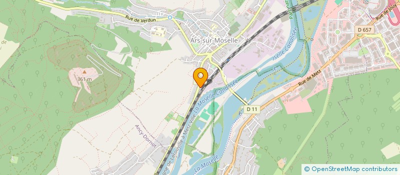 localisation de l'entreprise MADAME CECILE PERCEVAL  ARS-SUR-MOSELLE