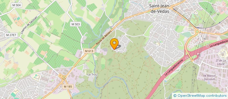 localisation de l'entreprise MADAME CECILE PERCHERON  SAINT-JEAN-DE-VEDAS