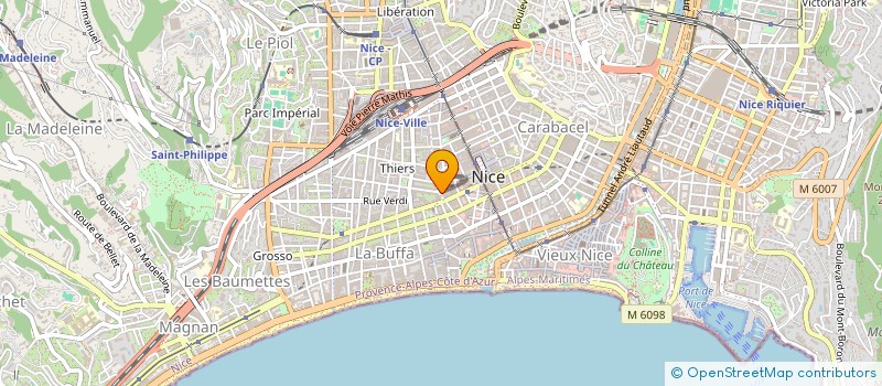 localisation de l'entreprise MADAME CECILE PEREIRA à NICE