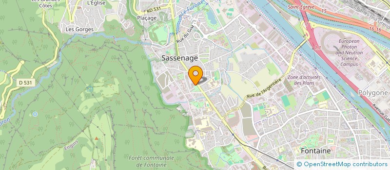 localisation de l'entreprise MADAME CECILE PERFETTI  SASSENAGE