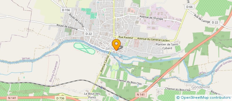 localisation de l'entreprise MADAME CECILE PERIGAUD à JARNAC