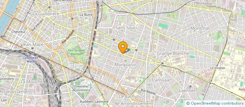 localisation de l'entreprise MADAME CECILE PERRAUD  LYON